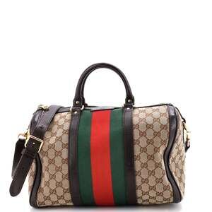 Gucci Vintage Web Boston Bag Gg Canvas #239973G84B